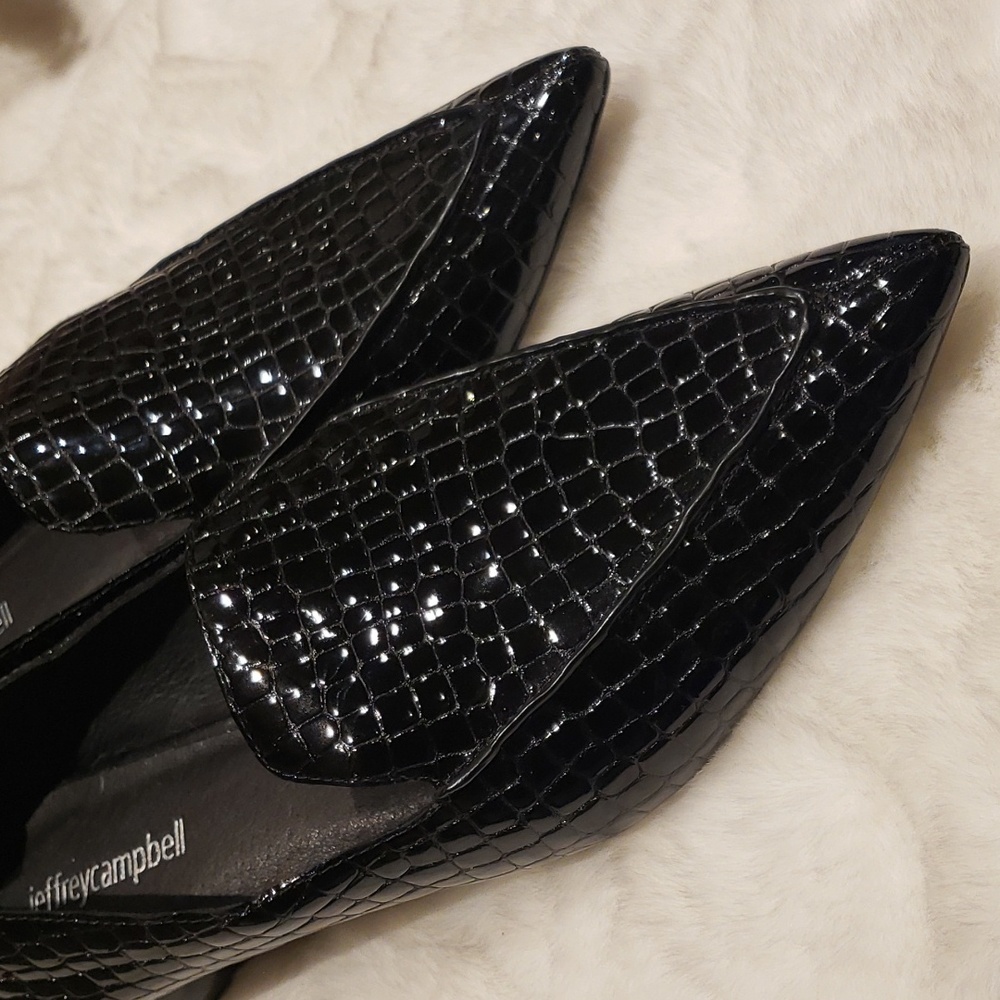 NWOT JEFFREY CAMPBELL 9.5 LEATHER LOAFERS - Picture 7 of 11